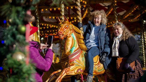 Ladies on a carousel